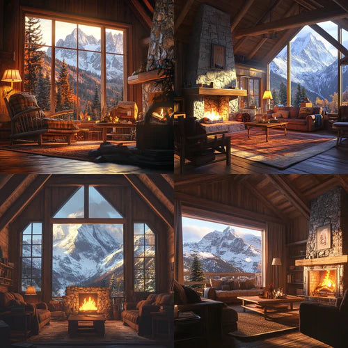 Intérieur chalet de montagne